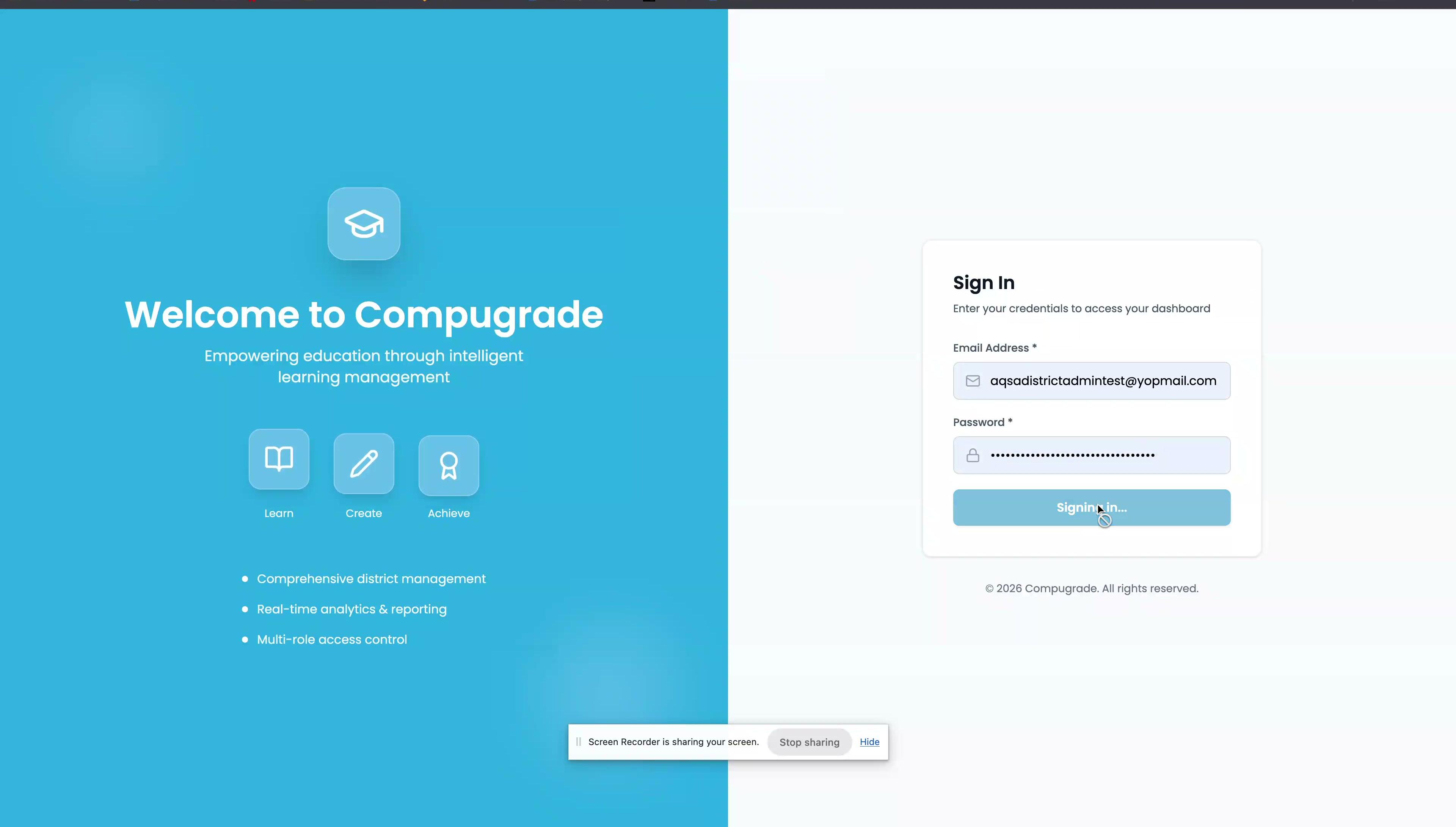 District Admin Dashboard