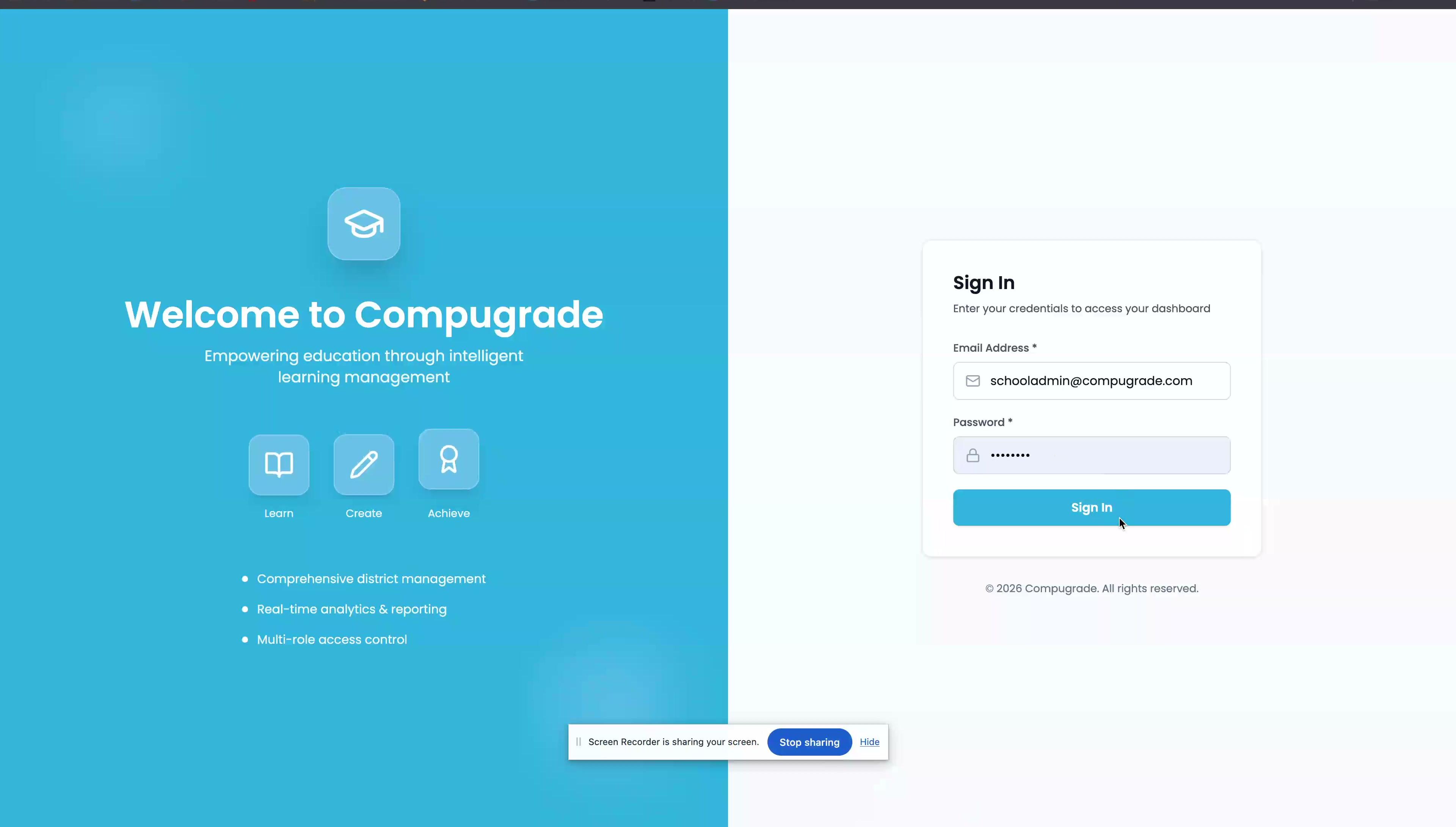 School Admin Dashboard