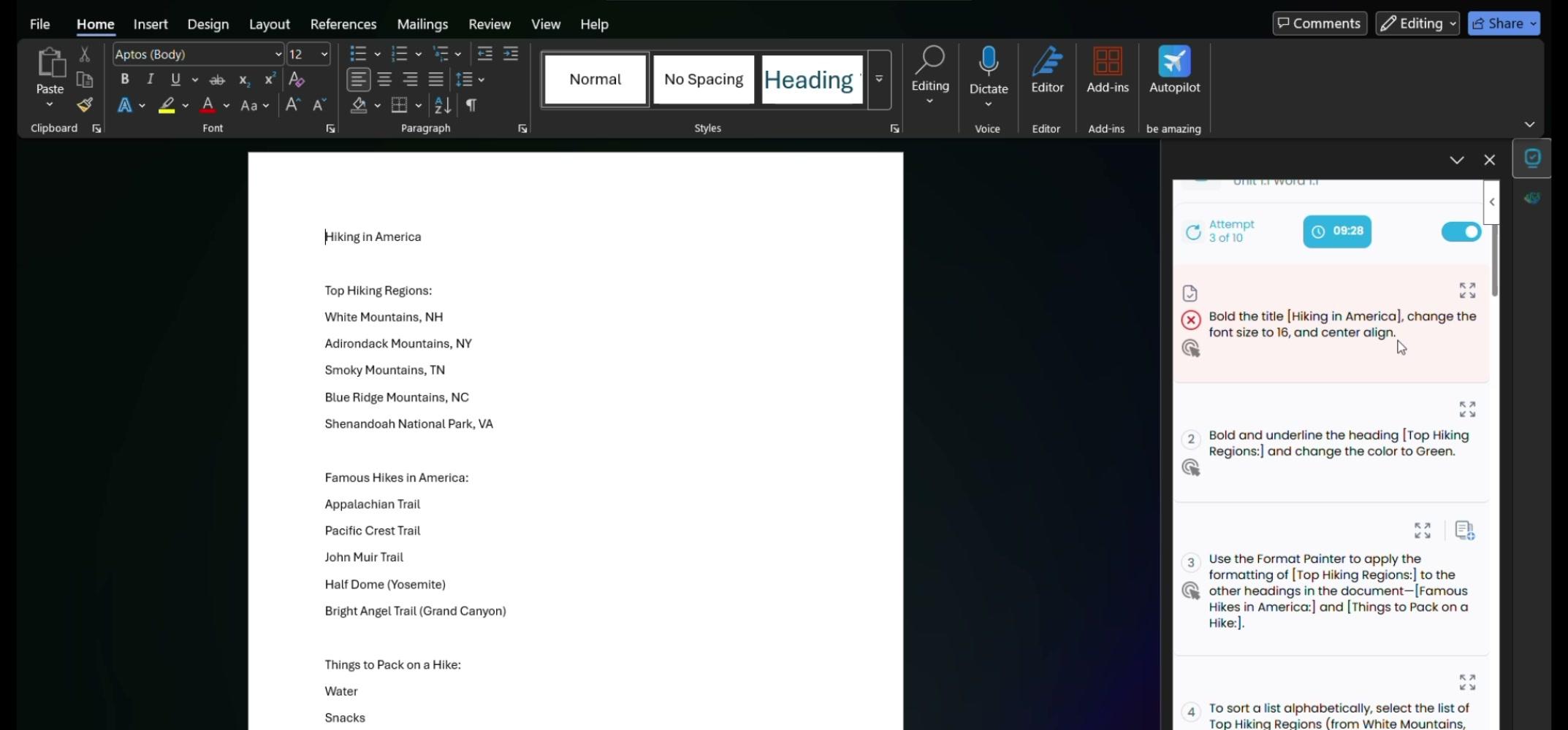 Student Submission View